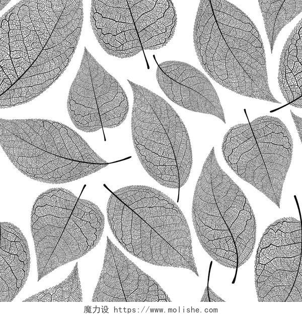 创意矢量树叶图案纹理底纹矢量素材